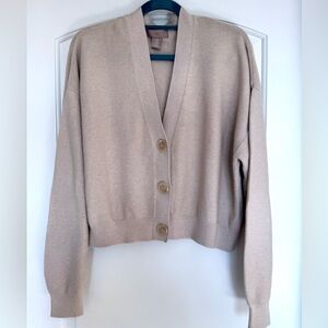 H&M Beige Cardigan Cottagecore size Medium